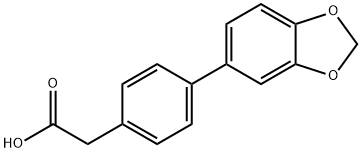 4-BIPHENYL-[1,3]DIOXOL-5-YL-ACETIC ACID Struktur