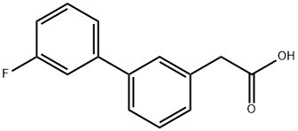 3-BIPHENYL-3'-FLUORO-ACETIC ACID Struktur