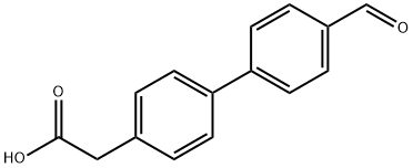 4-BIPHENYL-4'-FORMYL-ACETIC ACID Struktur