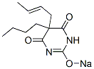 5-(2-Butenyl)-5-butyl-2-sodiooxy-4,6(1H,5H)-pyrimidinedione Struktur