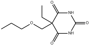 5-Ethyl-5-(propoxymethyl)barbituric acid Struktur