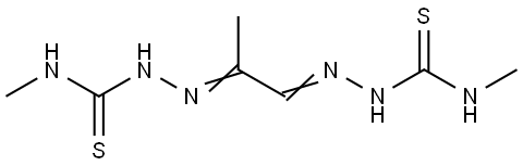 Pyruvaldehyde bis(N4-methylthiosemicarbazone) Struktur