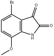 4-Bromo-7-methoxyisatin Struktur