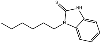 2H-Benzimidazole-2-thione, 1-hexyl-1,3-dihydro- Struktur