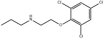 N-丙基-N-[2-(2,4,6-三氯苯氧基)乙基]胺 結(jié)構(gòu)式
