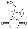 (2-hydroxy-1,1-dimethylethyl)dimethylammonium hydrogen maleate Struktur