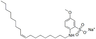 sodium (Z)-5-methoxy-2-(octadec-9-enylamino)benzenesulphonate Struktur