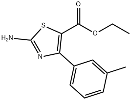 ETHYL 2-AMINO-4-M-TOLYLTHIAZOLE-5-CARBOXYLATE Struktur