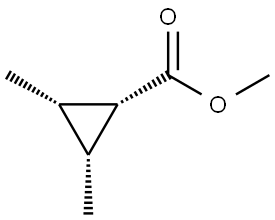 Cyclopropanecarboxylic acid, 2,3-dimethyl-, methyl ester, (1-alpha-,2-alpha-,3-alpha-)- (9CI) Struktur