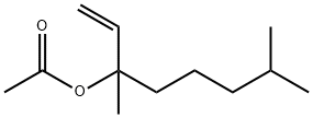 3,7-dimethyloct-1-en-3-yl acetate Struktur