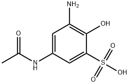 5-(乙酰氨基)-3-氨基-2-羥基-苯磺酸 結(jié)構(gòu)式
