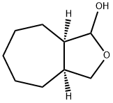 1H-Cyclohepta[c]furan-1-ol, octahydro-, (3aS,8aR)- (9CI) Struktur
