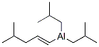 (E)-diisobutyl(4-methylpent-1-enyl)aluminium Struktur