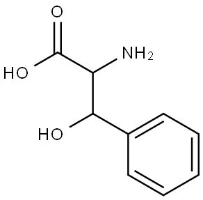 DL-BETA-PHENYLSERINE THREO FORM Struktur