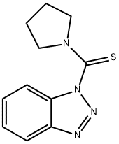 1-(1-吡咯烷基硫代甲基)-1H-苯駢三氮唑 結(jié)構(gòu)式