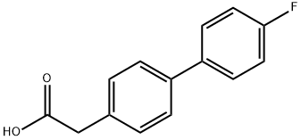 4-BIPHENYL-4'-FLUORO-ACETIC ACID Struktur