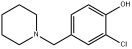 Phenol, 2-chloro-4-(1-piperidinylmethyl)- Struktur