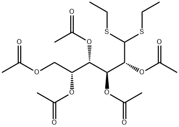 Galactose, diethyl mercaptal, pentaacetate, D- Struktur