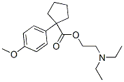 1-(p-Methoxyphenyl)-1-cyclopentanecarboxylic acid 2-(diethylamino)ethyl ester Structure