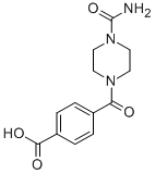 4-(4-CARBAMOYL-PIPERAZINE-1-CARBONYL)-BENZOIC ACID Struktur