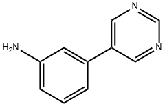3-PYRIMIDIN-5-YLANILINE Struktur