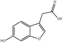 2-(6-HYDROXY-1-BENZOFURAN-3-YL) ACETIC ACID Struktur