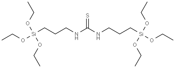 N,N'-bis(3-triethoxysilylpropyl)thiourea Struktur