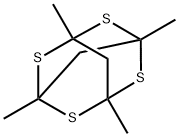 1,3,5,7-Tetramethyl-2,4,6,8-tetrathiaadamantane Struktur