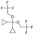 1,1'-[Bis(2,2,2-trifluoroethoxy)methylene]biscyclopropane Struktur