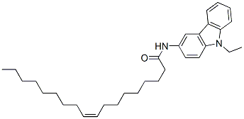 (Z)-N-(9-ethyl-9H-carbazol-3-yl)-9-octadecenamide Struktur