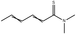 2,4-Hexadienethioamide,  N,N-dimethyl- Struktur