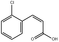 3-(2-chlorophenyl)-, (Z)-2-Propenoic acid Struktur