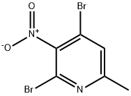 2,4-二溴-6-甲基-3-硝基吡啶, 706789-62-0, 結(jié)構(gòu)式