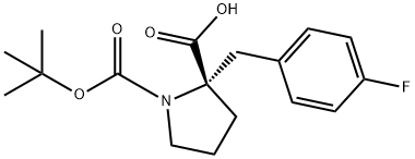 (S)-1-(TERT-ブチルトキシカルボニル)-2-(4-フルオロベンジル)ピロリジン-2-カルボン酸 price.
