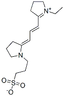 1-Ethyl-3,4-dihydro-5-[3-[1-(3-sulfonatopropyl)pyrrolidin-2-ylidene]-1-propenyl]-2H-pyrrolium Struktur