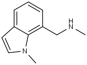 N-methyl-(1-methyl-1H-indol-7-yl)methylamine Struktur
