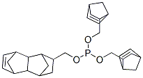 bis(bicyclo[2.2.1]hept-5-en-2-ylmethyl) (1,2,3,4,4a,5,8,8a-octahydro-1,4:5,8-dimethanonaphthalen-2-yl)methyl phosphite Struktur