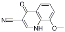 3-Quinolinecarbonitrile, 1,4-dihydro-8-Methoxy-4-oxo- Struktur