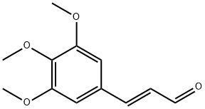 (2E)-3-(3,4,5-三甲氧基苯基)丙烯醛 結(jié)構(gòu)式