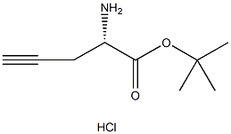 S-2-Propynylglycine 1,1-dimethylethyl ester hydrochloride Struktur