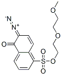 6-Diazo-5,6-dihydro-5-oxo-1-naphthalenesulfonic acid 2-(2-methoxyethoxy)ethyl ester Struktur
