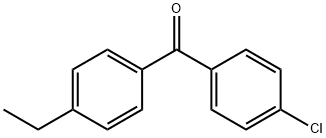 (4-氯苯基)(4-乙基苯基)甲酮 結(jié)構(gòu)式