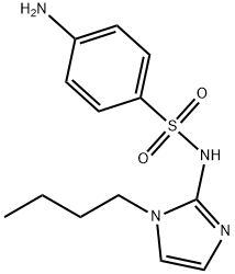 Benzenesulfonamide, 4-amino-N-(1-butyl-1H-imidazol-2-yl)- Struktur