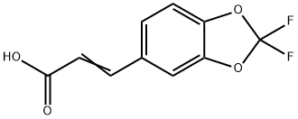 3-[2,2-DIFLUOROBENZO[1,3]-DIOXOL-5-YL]ACRYLIC ACID Struktur