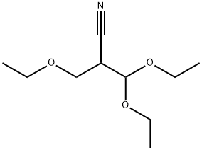 3,3-DIETHOXY-2-(ETHOXYMETHYL)PROPANENITRILE Struktur