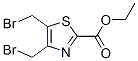 2-Thiazolecarboxylicacid,4,5-bis(bromomethyl)-,ethylester(9CI) Struktur