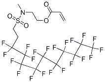 2-[[(3,3,4,4,5,5,6,6,7,7,8,8,9,9,10,10,11,11,12,12,12-henicosafluorododecyl)sulphonyl]methylamino]ethyl acrylate Struktur
