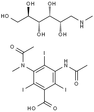 methylglucamine metrizoate Struktur