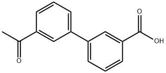 3-BIPHENYL-3'-ACETYL-CARBOXYLIC ACID Struktur