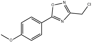 3-(CHLOROMETHYL)-5-(4-METHOXYPHENYL)-1,2,4-OXADIAZOLE Struktur